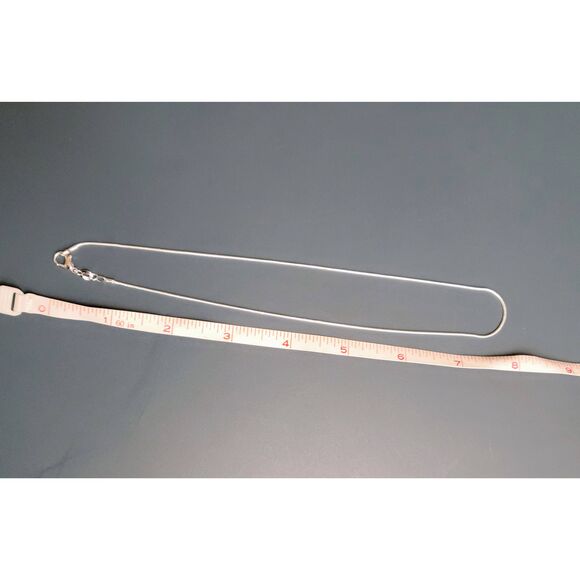 Mom Mother Sterling Silver 925 Heart Gem Pendant on Snake Rope Chain Necklace - Picture 12 of 14